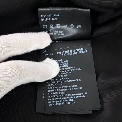 Prada Black Wool Suit Jacket M Size