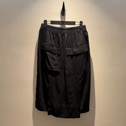 Rick Owens Silk Drawstring Shorts