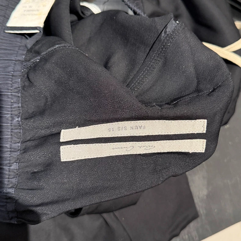 Rick Owens Silk Drawstring Shorts