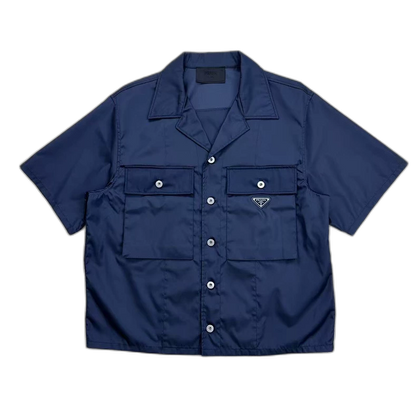 Prada Short Sleeve Nylon Shirt Size L