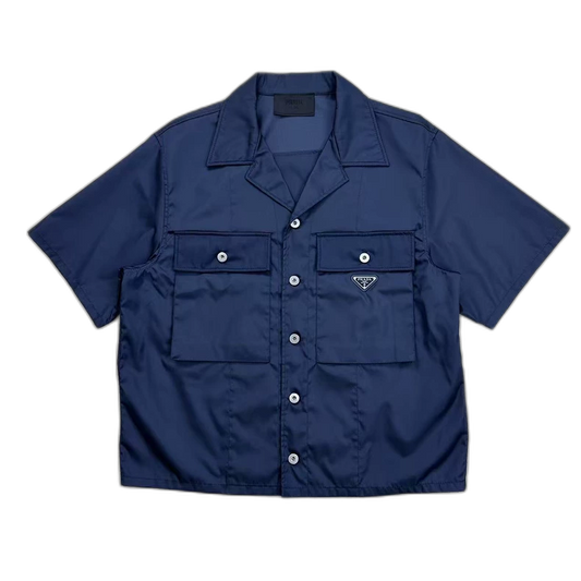 Prada Short Sleeve Nylon Shirt Size L