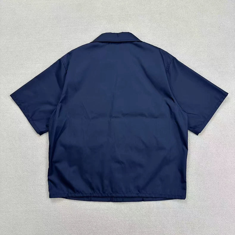 Prada Short Sleeve Nylon Shirt Size L