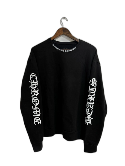 Chrome Hearts Black Sweatshirt with Graphic Design