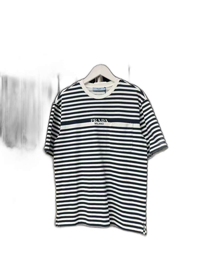 Prada Striped Short Sleeve T-Shirt