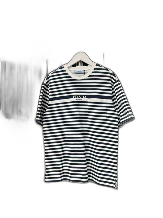 Prada Striped Short Sleeve T-Shirt