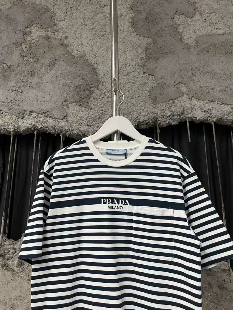 Prada Striped Short Sleeve T-Shirt