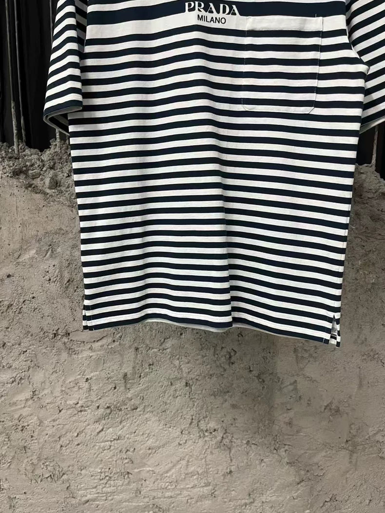 Prada Striped Short Sleeve T-Shirt