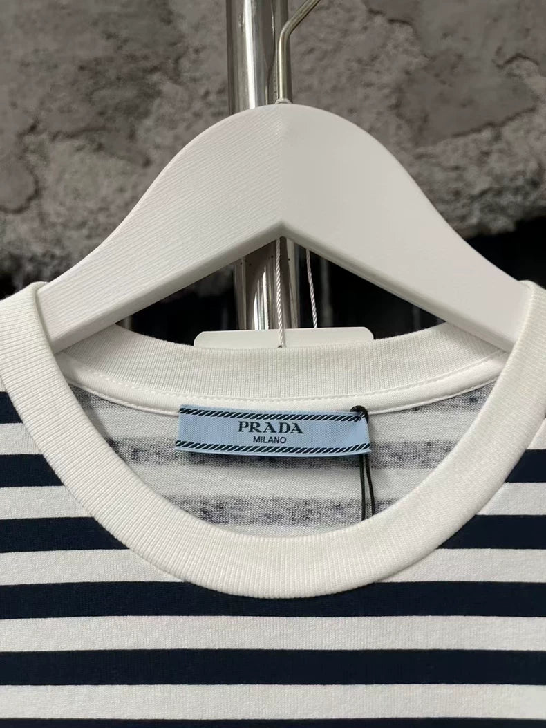 Prada Striped Short Sleeve T-Shirt