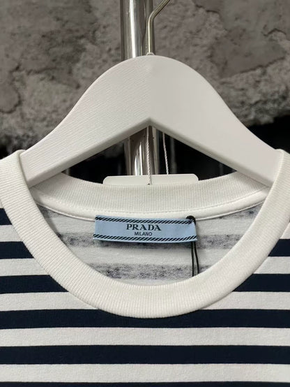 Prada Striped Short Sleeve T-Shirt