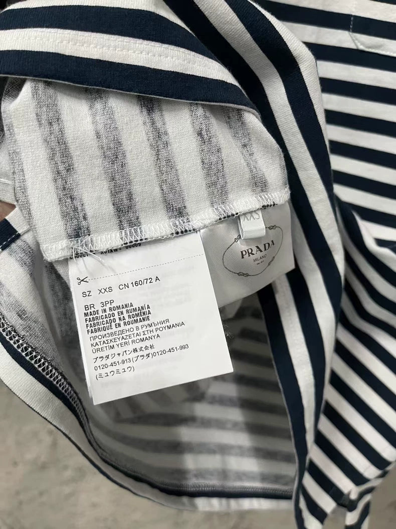Prada Striped Short Sleeve T-Shirt