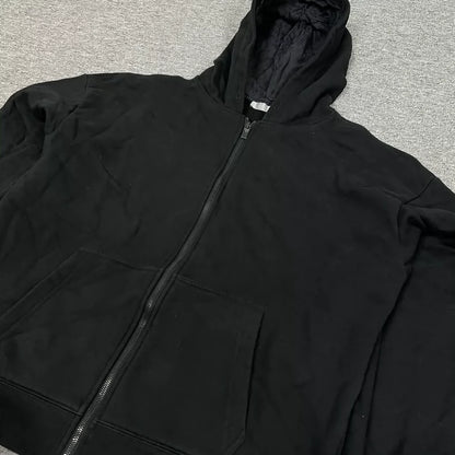 Dior Black Hooded Zip-Up Sweatshirt