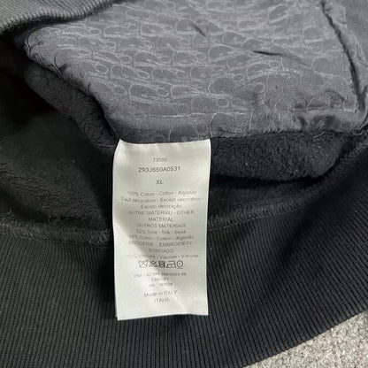 Dior Black Hooded Zip-Up Sweatshirt