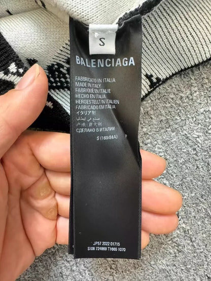 Balenciaga Multi-Logo Knitted Sweater