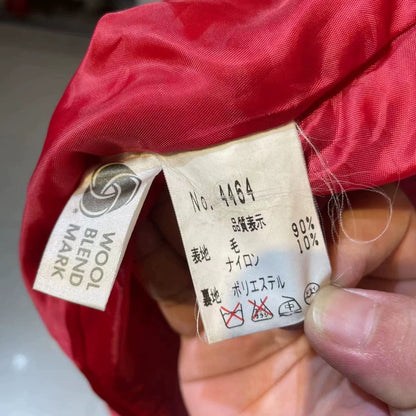 Vintage Prada Red Wool Long Coat