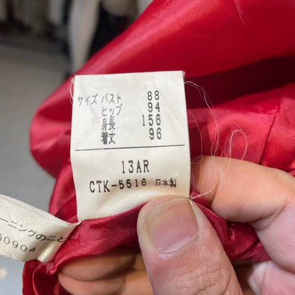 Vintage Prada Red Wool Long Coat