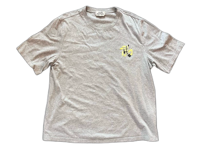 Hermes SS23 Logo Grey Short Sleeve T-Shirt