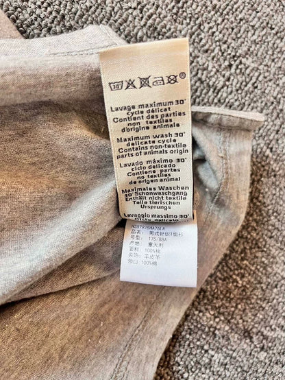 Hermes SS23 Logo Grey Short Sleeve T-Shirt