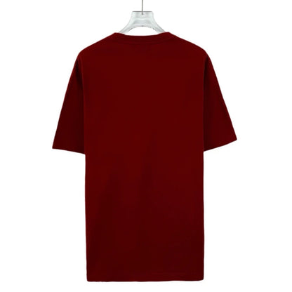 Hermes Red Pocket Cotton T-Shirt M Size