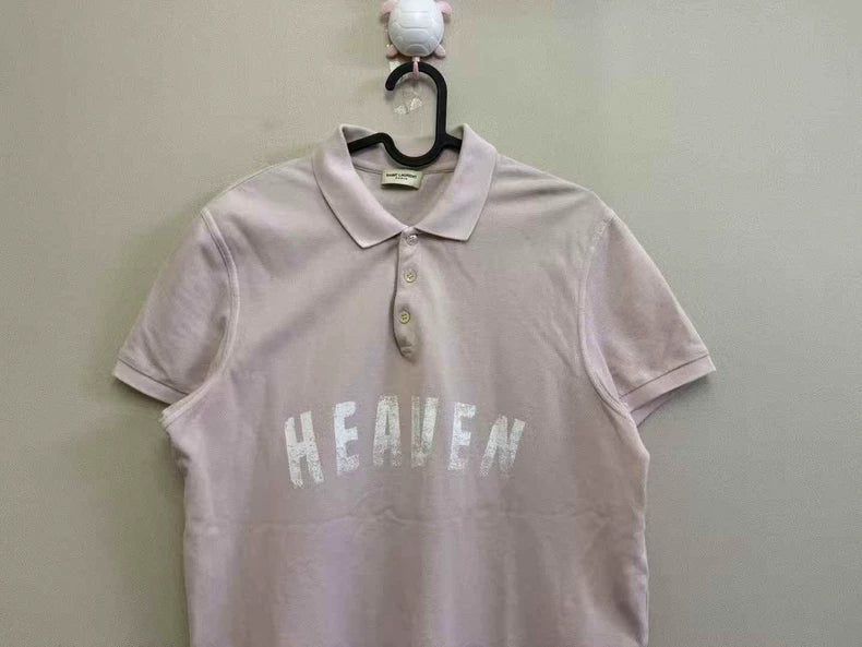 Saint Laurent Pink Short Sleeve Polo