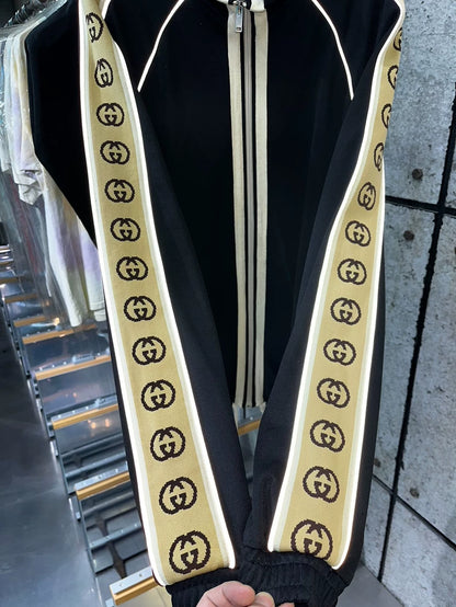 Gucci Black Zip Jacket Size Medium