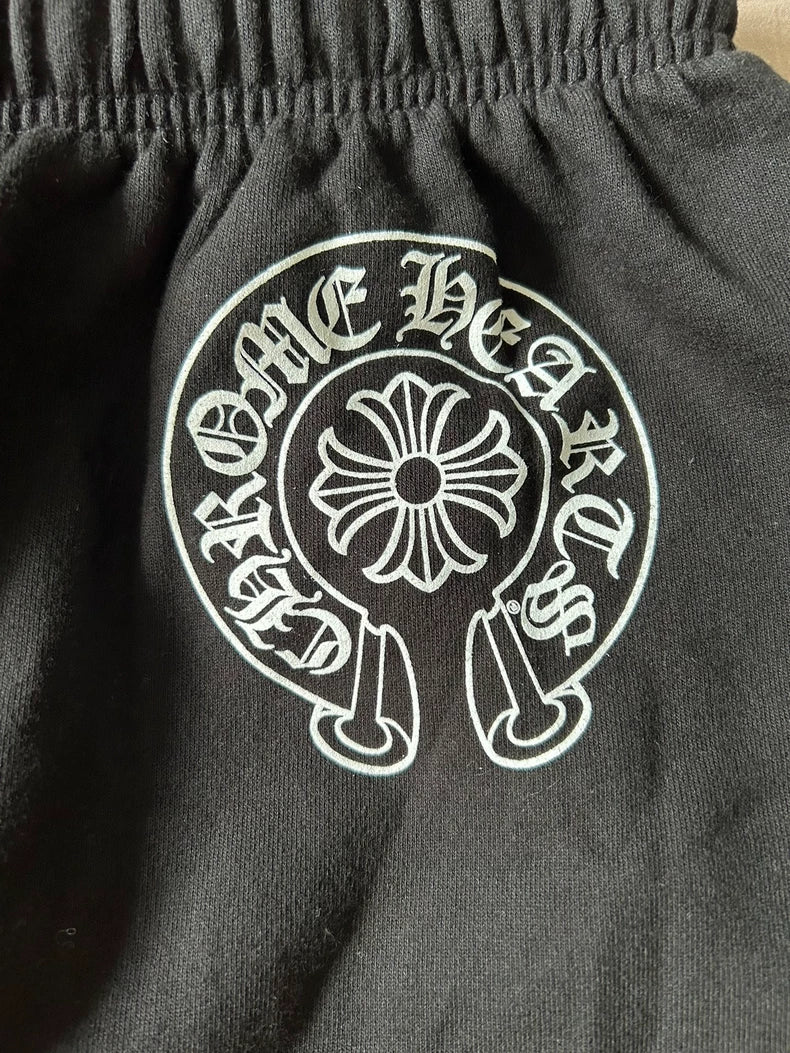 Chrome Hearts Black Letter Print Sweatpants