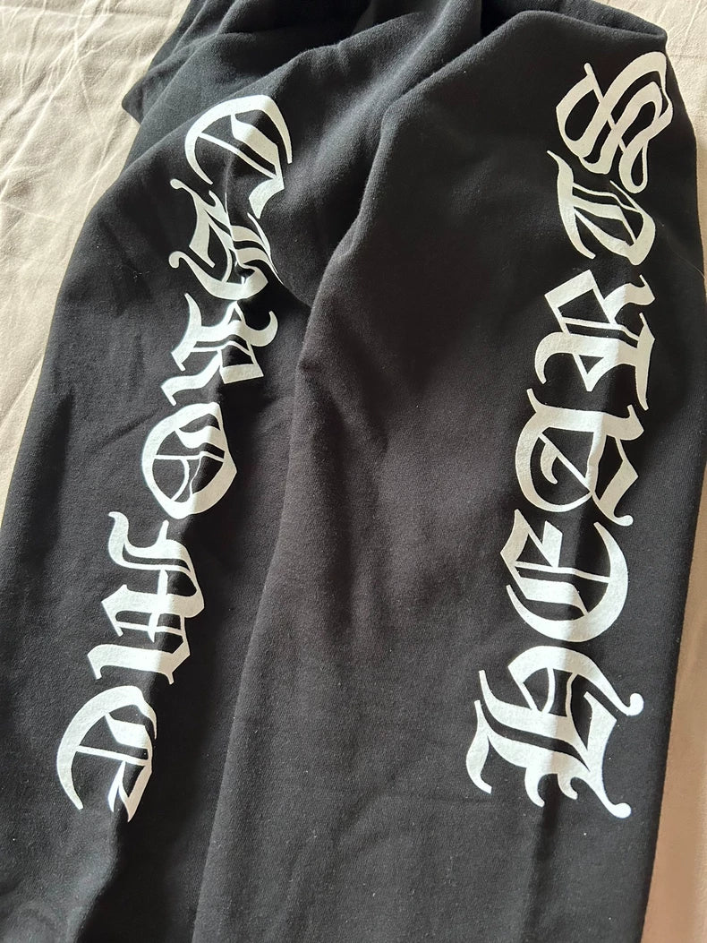 Chrome Hearts Black Letter Print Sweatpants
