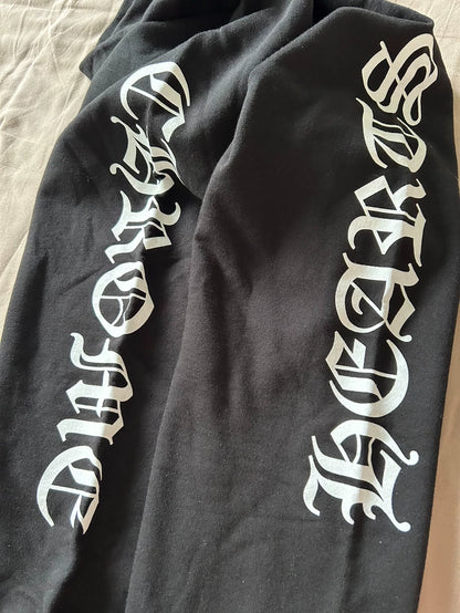 Chrome Hearts Black Letter Print Sweatpants