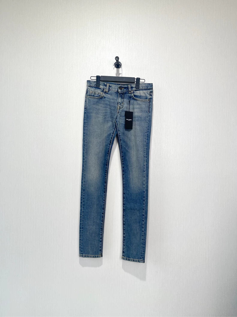 Saint Laurent Paris Blue Denim Pants