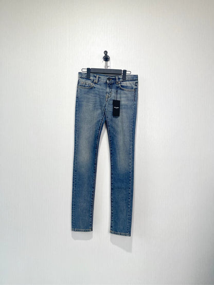 Saint Laurent Paris Blue Denim Pants
