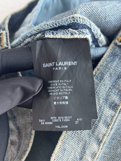 Saint Laurent Paris Blue Denim Pants