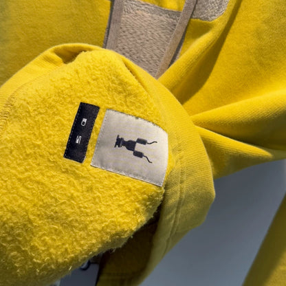 Rick Owens Lemon Yellow Embroidered Sweatshirt