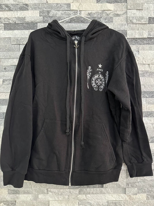 Chrome Hearts Skull Zip Hoodie Limited Edition