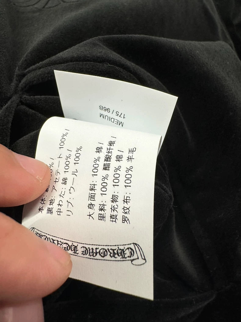 Chrome Hearts Black Green Embroidered Jacket-yf