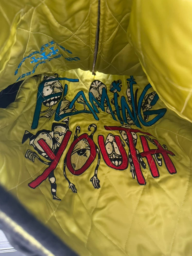 Chrome Hearts Black Green Embroidered Jacket-yf