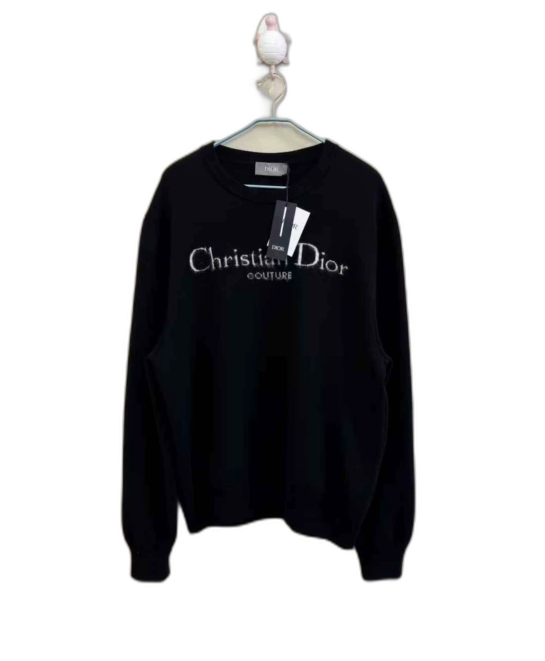Black Logo Knit Sweater by Dior