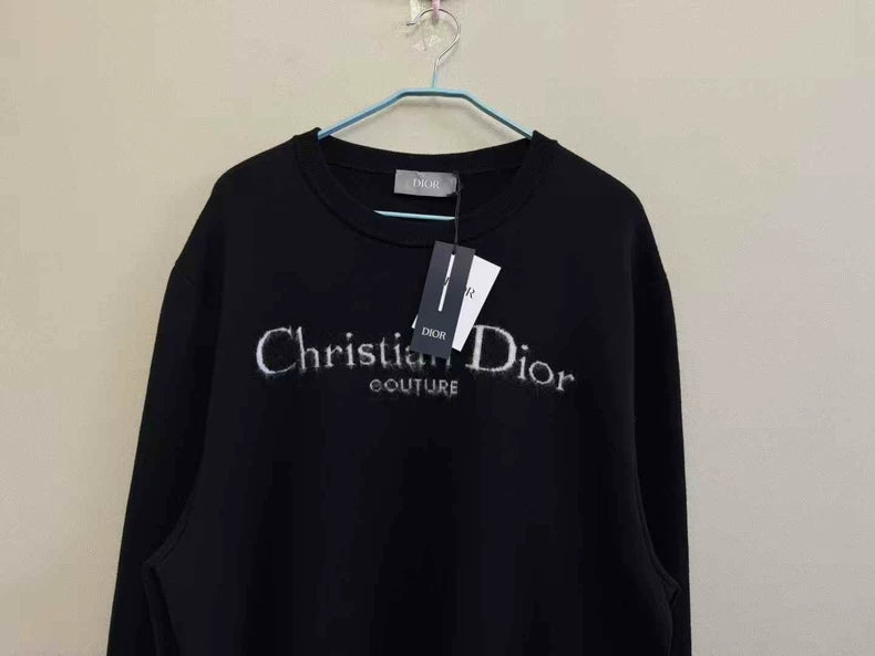 Black Logo Knit Sweater by Dior