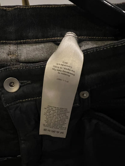Rick Owens Patchwork Waxed Jeans