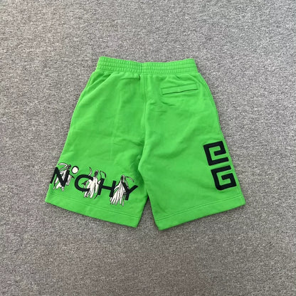 Givenchy Green Embroidered Shorts