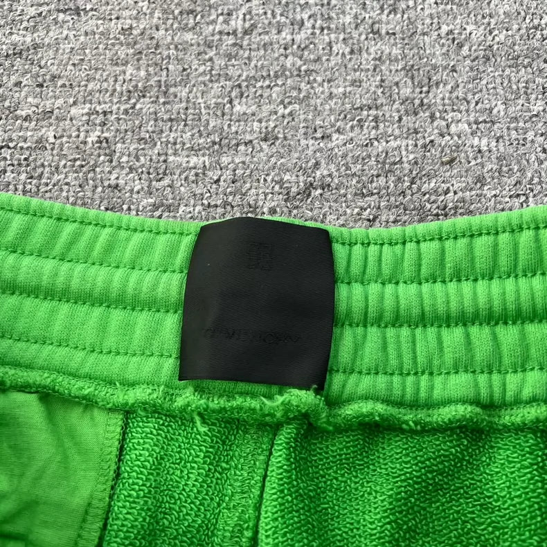 Givenchy Green Embroidered Shorts