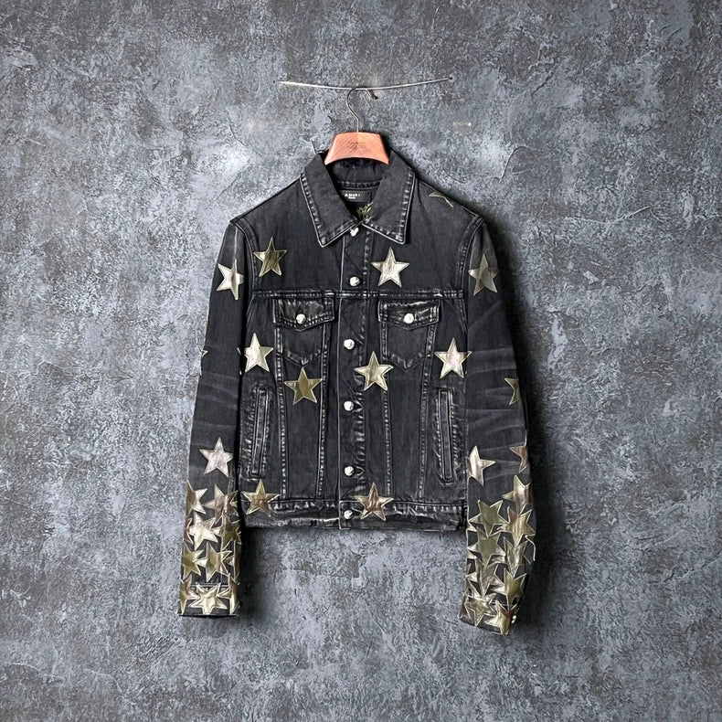 AMIRI Star Print Denim Jacket