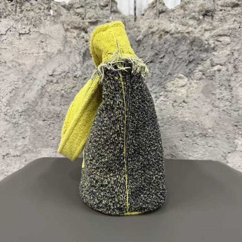 Chanel Beach Bag With Yellow Trim