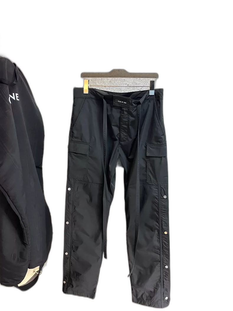 Fear of God 6th Fog Black Nylon Pants