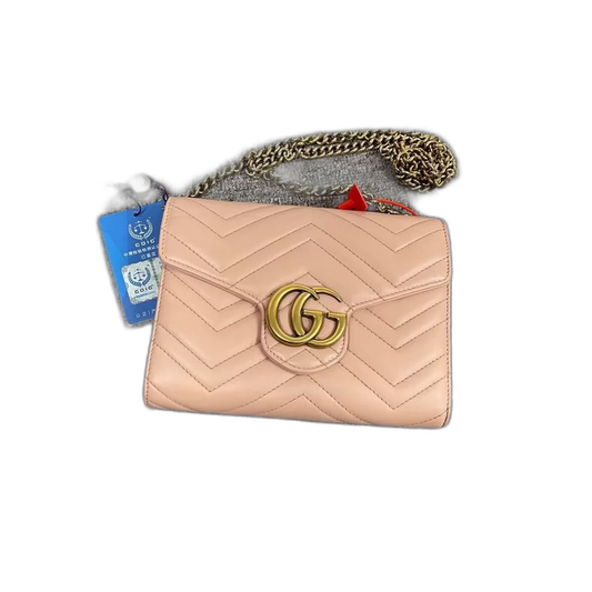 Gucci Marmont Woc Chain Bag in Pink