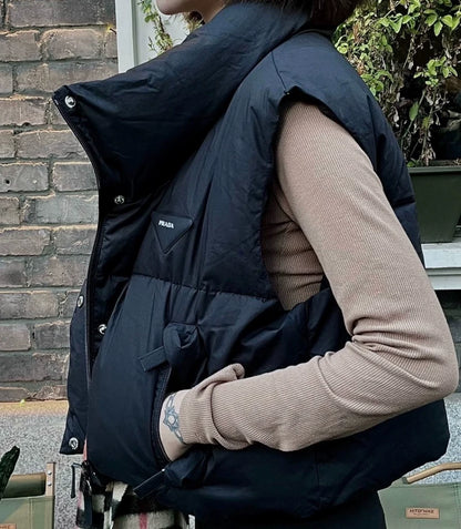 Prada Short Black Down Vest