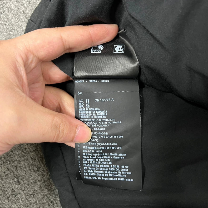 Prada Short Black Down Vest