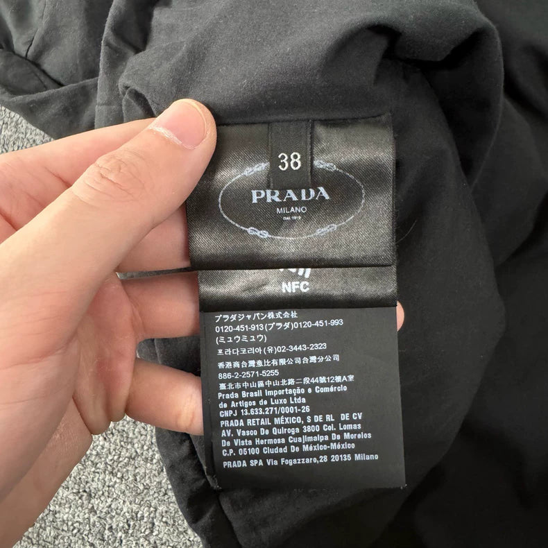 Prada Short Black Down Vest
