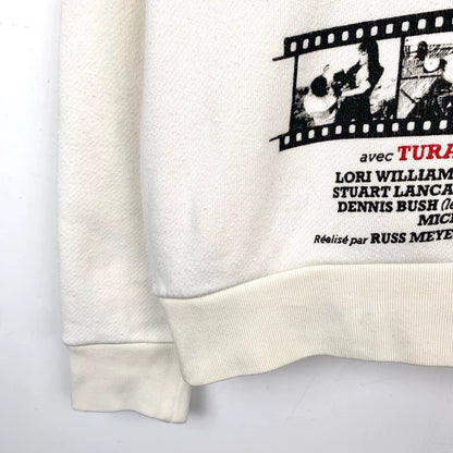 Gucci Logo Print White Cotton Sweatshirt