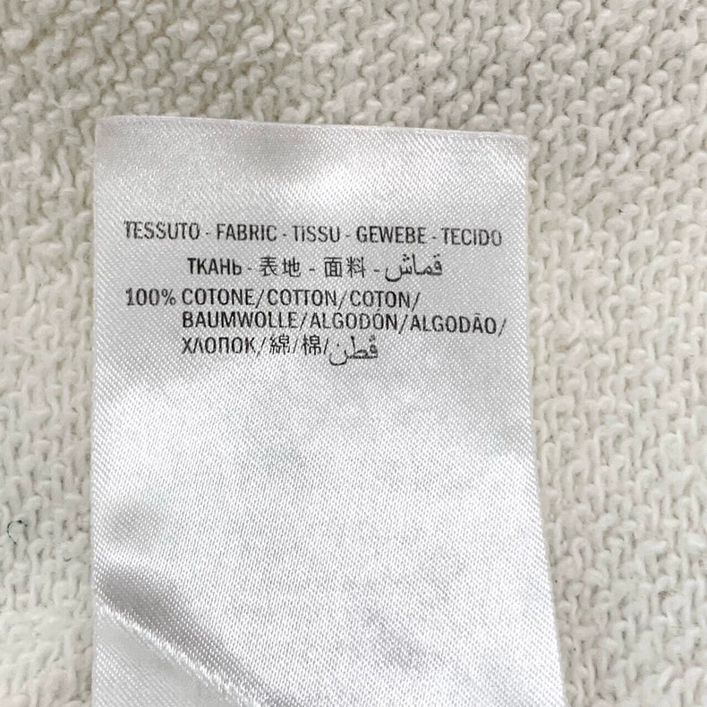 Gucci Logo Print White Cotton Sweatshirt