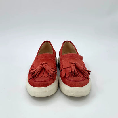 Tod's Red Suede Casual Loafers Size 37