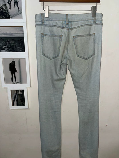 Saint Laurent Runway Sample Light Blue Jeans